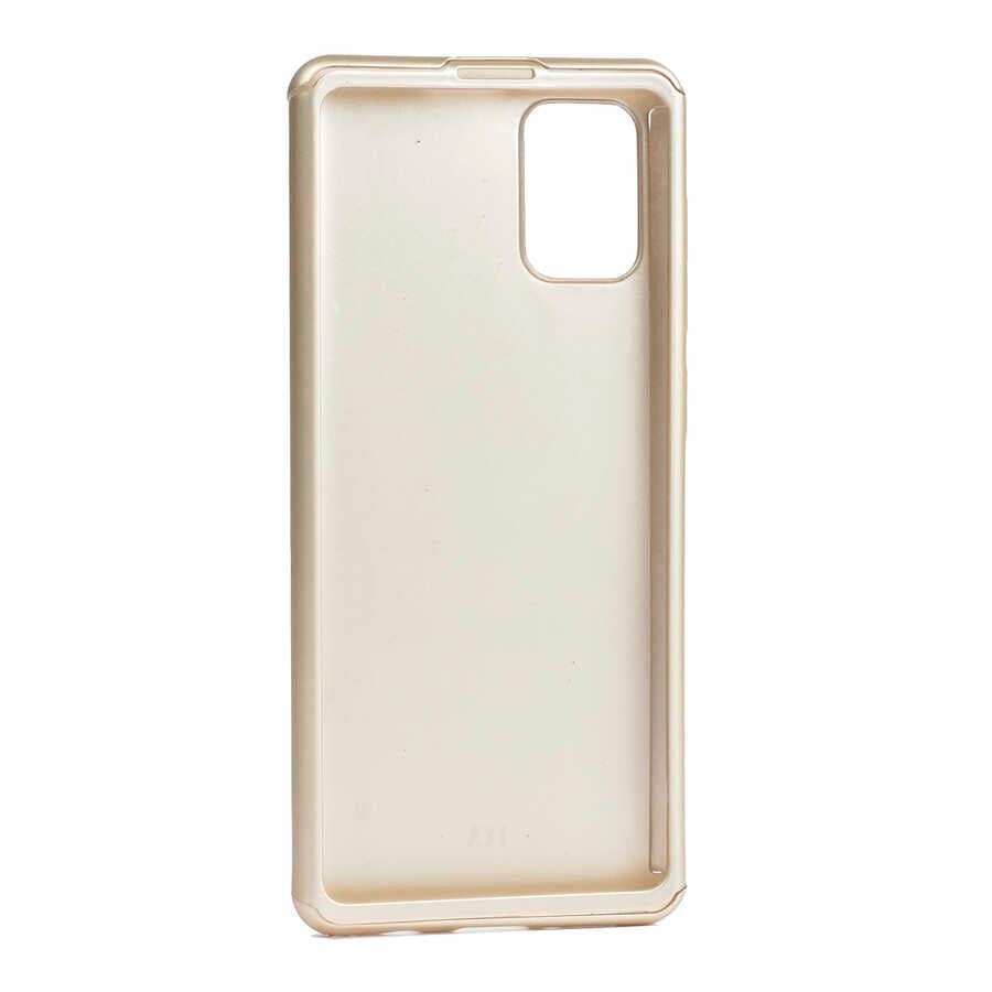 Galaxy A51 Kılıf Zore 360 3 Parçalı Rubber Kapak