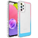 Galaxy A52 Kılıf Simli ve Renk Geçiş Tasarımlı Lens Korumalı Zore Park Kapak