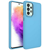 Galaxy A53 5G Kılıf Metal Çerçeve ve Buton Tasarımlı Silikon Zore Luna Kapak