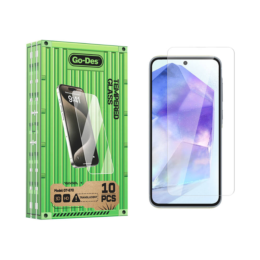 Galaxy A55 Go Des Parmak İzi Bırakmayan 9H Oleofobik Bom Glass Ekran Koruyucu