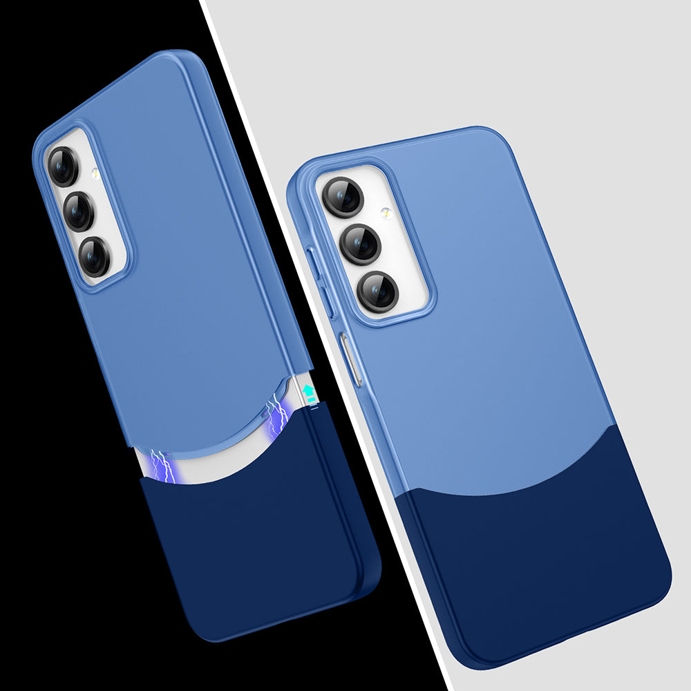 Galaxy A55 Kılıf Mıknatıslı Zore Duble Kapak