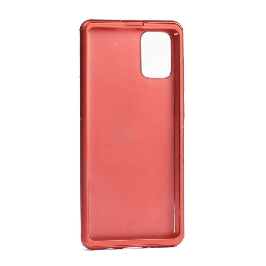 Galaxy A71 Kılıf Zore 360 3 Parçalı Rubber Kapak