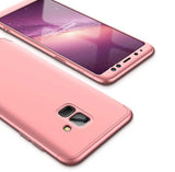 Galaxy A8 Plus 2018 Kılıf Zore 360 3 Parçalı Rubber Kapak