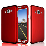 Galaxy J7 Core Kılıf Zore 360 3 Parçalı Rubber Kapak