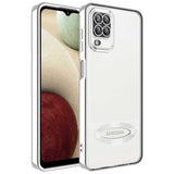 Galaxy M12 Kılıf Kamera Korumalı Logo Gösteren Zore Omega Kapak
