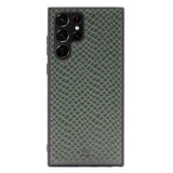 Galaxy S22 Ultra Kılıf Kajsa Pearl Pattern Hakiki Deri Kapak