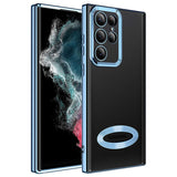 Galaxy S22 Ultra Kılıf Kamera Korumalı Logo Gösteren Zore Omega Kapak