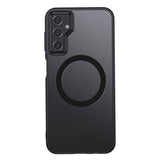 Galaxy S23 FE Kılıf Sert PC Arka Yüzey Wireless Şarj Özellikli Zore Flet M-safe Kapak