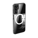 Galaxy S23 FE Kılıf Sert PC Arka Yüzey Wireless Şarj Özellikli Zore Flet M-safe Kapak