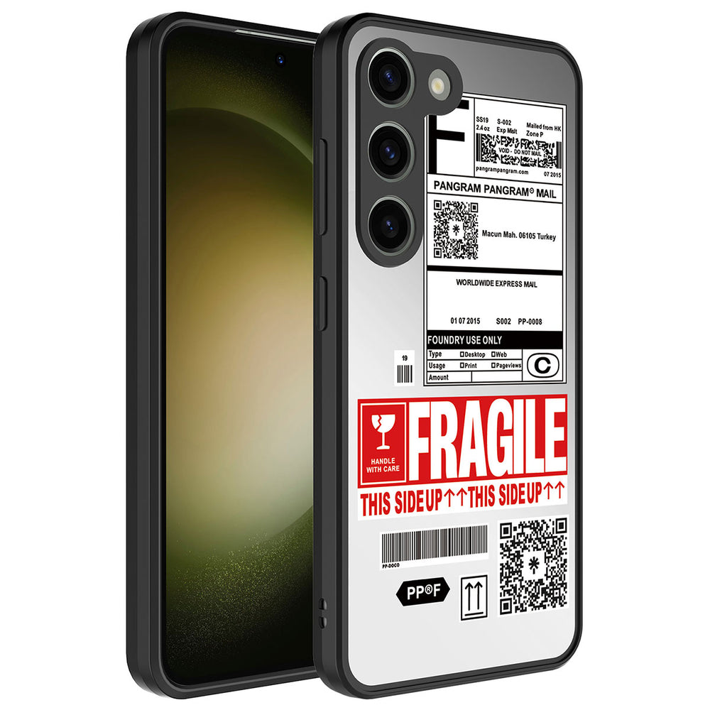 Galaxy S23 Kılıf Aynalı Desenli Kamera Korumalı Parlak Zore Mirror Kapak