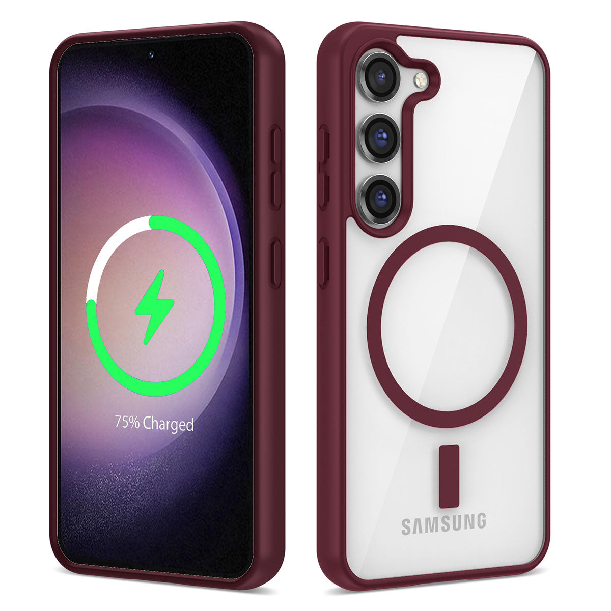 Galaxy S23 Kılıf M-safe Wireless Şarj Özellikli Silikon Zore Ege Kapak