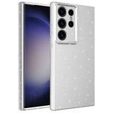 Galaxy S23 Ultra Kılıf Kamera Korumalı Simli Lüks Zore Koton Kapak