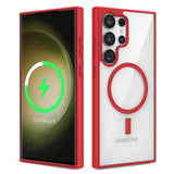 Galaxy S23 Ultra Kılıf M-safe Wireless Şarj Özellikli Silikon Zore Ege Kapak