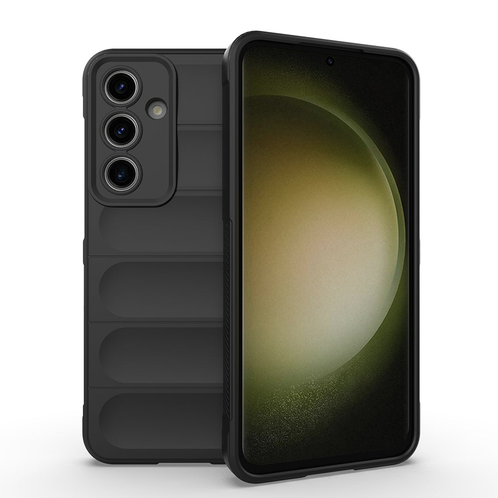 Galaxy S24 FE Kılıf Esnek TPU Oyuklu Arka Yüzey Tasarımlı Zore Etnik Silikon Kapak