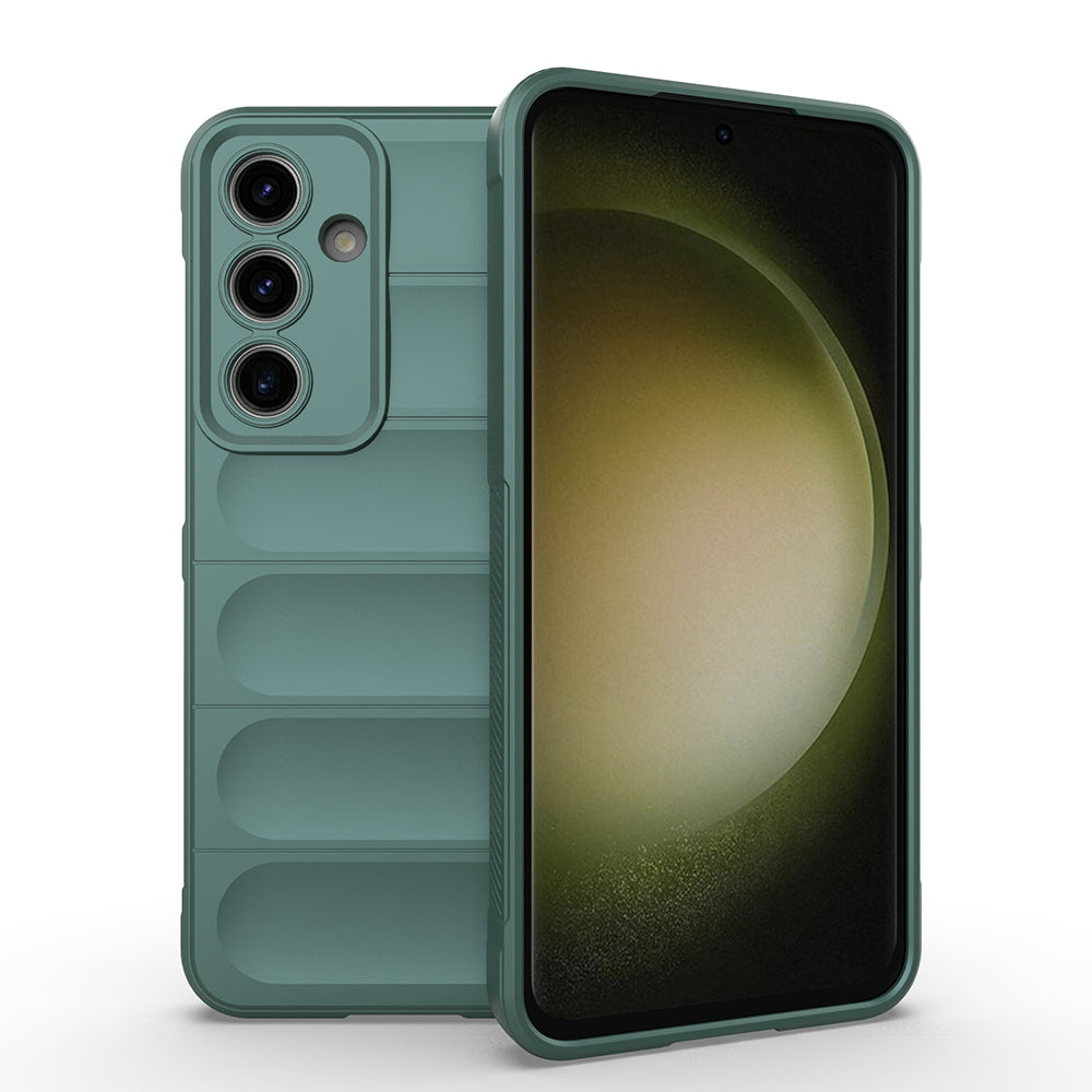 Galaxy S24 FE Kılıf Esnek TPU Oyuklu Arka Yüzey Tasarımlı Zore Etnik Silikon Kapak