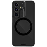 Galaxy S24 Kılıf M-safe Şarj Özellikli Sararma Önleyici Youngkit Crystal Grid Kapak