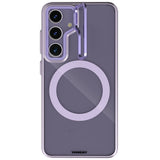 Galaxy S24 Kılıf M-safe Şarj Özellikli Sararma Önleyici Youngkit Crystal Grid Kapak
