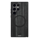 Galaxy S24 Ultra Kılıf M-safe Şarj Özellikli Sararmaya Dayanıklı Youngkit Wood Forest Serisi Kapak