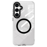 Galaxy S24 Kılıf M-safe Şarj Özellikli Sararmaya Karşı Dayanıklı Youngkit Clear Crystal Serisi Kapak