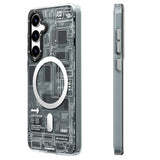 Galaxy S24 Kılıf M-safe Şarj Özellikli YoungKit Technology Serisi Kapak