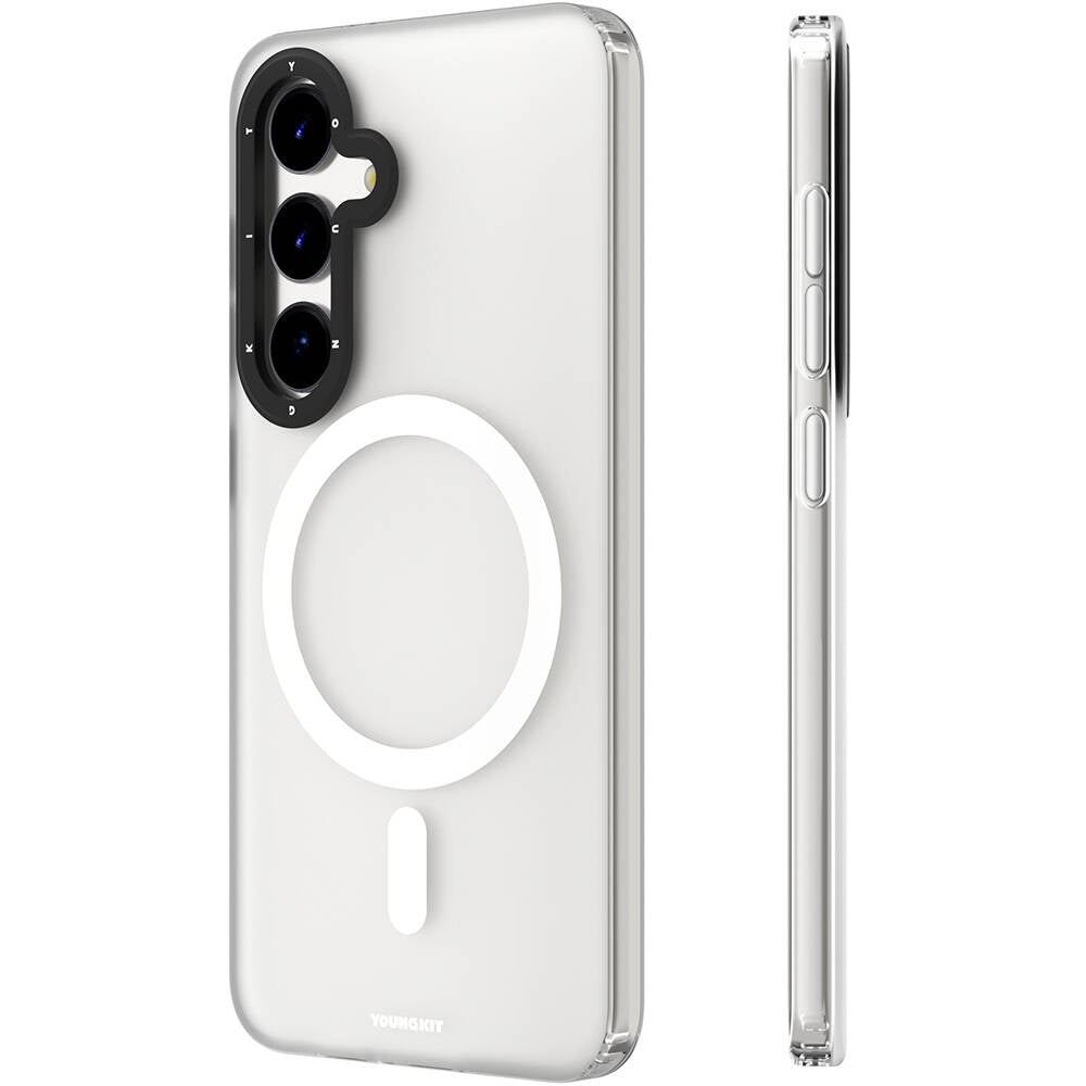 Galaxy S24 Plus Kılıf M-safe Şarj Özellikli Youngkit Hidden Sand Serisi Kapak
