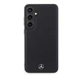 Galaxy S24 Plus Kılıf Mercedes Benz Orjinal Lisanslı M-safe Şarj Özellikli Deri Dokumalı Sade Kapak