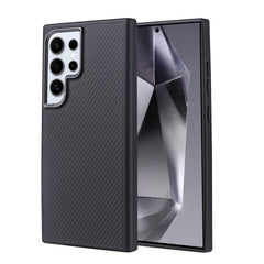 Galaxy S24 Ultra Kılıf M-safe Şarj Özellikli Karbon Fiber Görünümlü Zore Troy Kapak