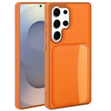 Galaxy S24 Ultra Kılıf Kartlıklı Zore X-Kart Silikon Kapak