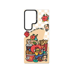 Galaxy S24 Ultra M-safe Şarj Özellikli Casebang Ahhey Serisi Arka Panel