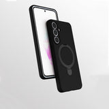 Galaxy S25 FE Kılıf M-safe Şarj Özellikli Standlı Zore Samara Kapak