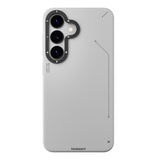 Galaxy S25 Kılıf M-safe Şarj Özellikli Basit Mat Deri Desenli Youngkit Tech Fashion Serisi Kapak