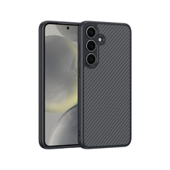 Galaxy S25 Kılıf M-safe Şarj Özellikli Karbon Fiber Tasarımlı Zore Elnino Kapak
