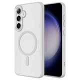 Galaxy S25 Kılıf M-safe Şarj Özellikli Zore Krom M-safe Silikon Kapak
