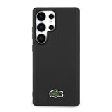 Galaxy S25 Ultra Kılıf Lacoste Orjinal Lisanslı PU Pike Desenli Arka Yüzey İkonik Timsah Dokuma Logolu Kapak