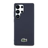 Galaxy S25 Ultra Kılıf Lacoste Orjinal Lisanslı PU Pike Desenli Arka Yüzey İkonik Timsah Dokuma Logolu Kapak