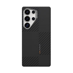 Galaxy S25 Ultra Kılıf M-safe Şarj Özellikli 600D Metal Kamera Çerçeveli Raptic Aramid Fiber Croxx Mondrian Serisi Kapak