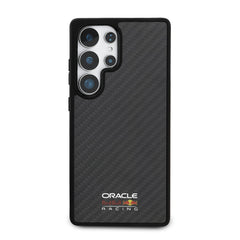 Galaxy S25 Ultra Kılıf Redbull Orjinal Lisanslı M-safe Şarj Özellikli Karbon Fiber Tasarımlı Parlayan Logolu Kapak
