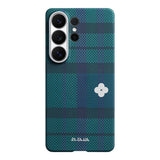 Galaxy S26 Ultra Kılıf M-safe Şarj Özellikli Aramid Fiber Pitaka Flora in Grid Serisi Kapak