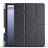 Galaxy Tab A9 Plus Kılıf Zore Tri Folding Kalem Bölmeli Standlı Kılıf