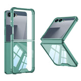 Galaxy Z Flip 7 Kılıf Zore Full Camlı Kıpta Kapak