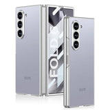 Galaxy Z Fold 6 Kılıf Titanyum Metal Tasarımlı Zore Kıpta Caz Kapak