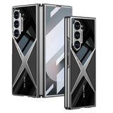 Galaxy Z Fold 6 Kılıf Ultra İnce Kamera Korumalı PC + Deri Arka Yüzey Zore X-Pro Kapak
