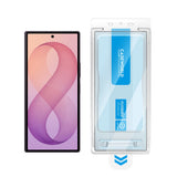 Galaxy Z Fold 7 CaseWorld Applicator Serisi 2.5D Eyesafe Mavi Işık Teknolojili Safir 0.33mm Temperli Cam Ekran Koruyucu + Uygulama Aparatı