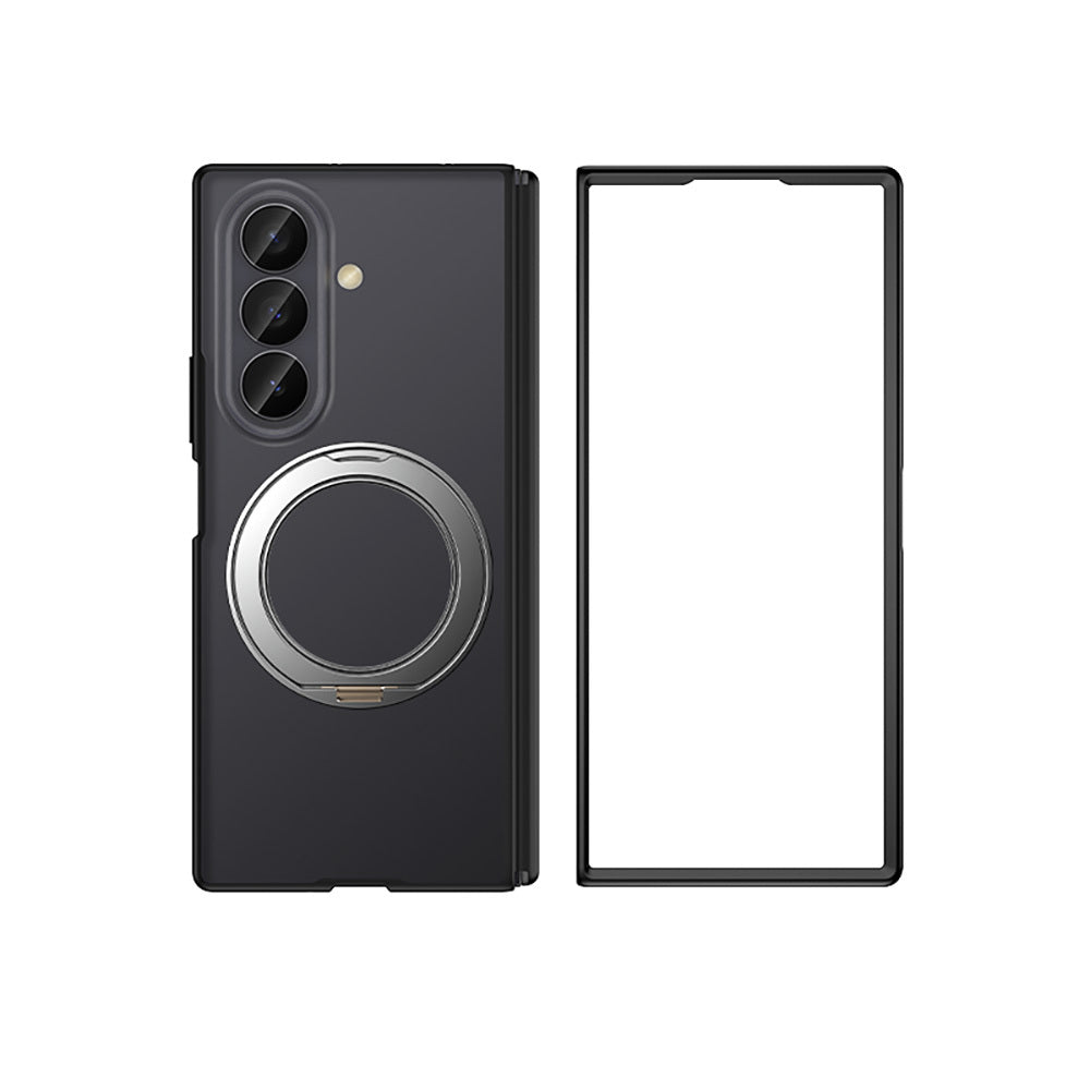 Galaxy Z Fold 7 Kılıf M-safe Şarj Özellikli Arkası Mat Sert PC Wlons Vena Standlı Kapak