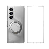 Galaxy Z Fold 7 Kılıf M-safe Şarj Özellikli Transparan Sert PC Wlons Pita Standlı Kapak