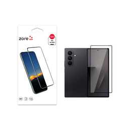 Galaxy Z Fold 7 Zore Kenarları Kırılmaya Dayanıklı Cam Ekran Koruyucu