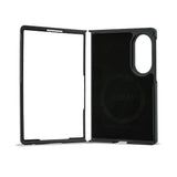 Galaxy Z Fold 8 Kılıf Guess Orjinal Lisanslı M-safe Şarj Özellikli 360 Derece Dönebilen Standlı PU Metal Logolu Kapak
