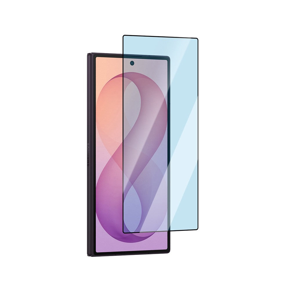 Galaxy Z Fold 8 Ultra CaseWorld Applicator Serisi 2.5D Eyesafe Mavi Işık Teknolojili Safir 0.33mm Temperli Cam Ekran Koruyucu + Uygulama Aparatı