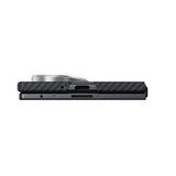 Galaxy Z Fold 8 Ultra Kılıf M-safe Şarj Özellikli 600D Aramid Karbon Fiber Pitaka Edge Serisi Black-Grey Twill Kapak