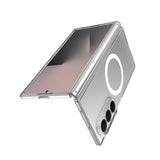 Galaxy Z Fold 8 Ultra Kılıf M-safe Şarj Özellikli Transparan Sert PC Wlons Pita Kapak